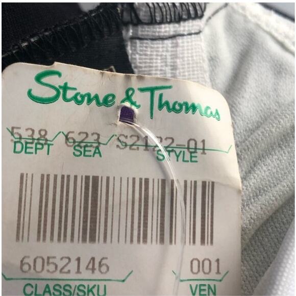 Jantzen Vintage 80s/90s Black One-Piece Swimsuit NWT Size M Retro - Picture 13 of 16